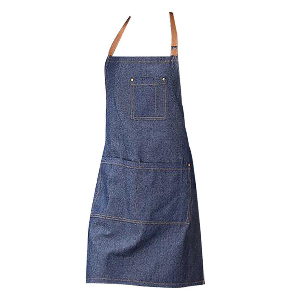 For BBQ Cooking Baking Kitchen Accessories Women Chef Cleaning Tool Denim Apron Bib Burp Cloth