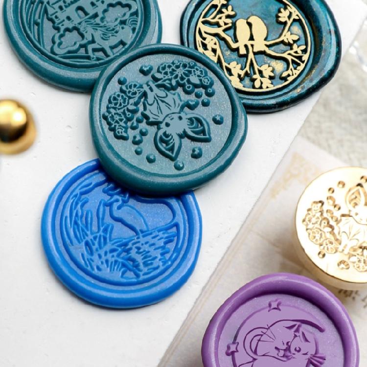 3D Embossed Wax Seal Stamp Head Replacement for Invitations Letter Envelope