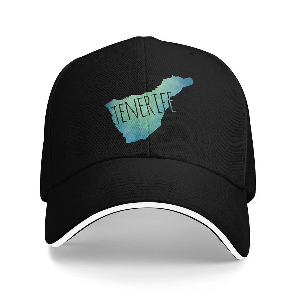 Teneriffa Karte Baseballkappe Streetwear Paar Damen Hip Hop Hüte Sonnenschirm Individuell DIY Outdoor Sport Snapback Kappe Geschenk