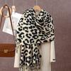 Hot-selling Leopard Print Imitation Cashmere Versatile Long Scarf Autumn and Winter Fashion Versatile Warm Neck Protection Premium Shawl Scarf