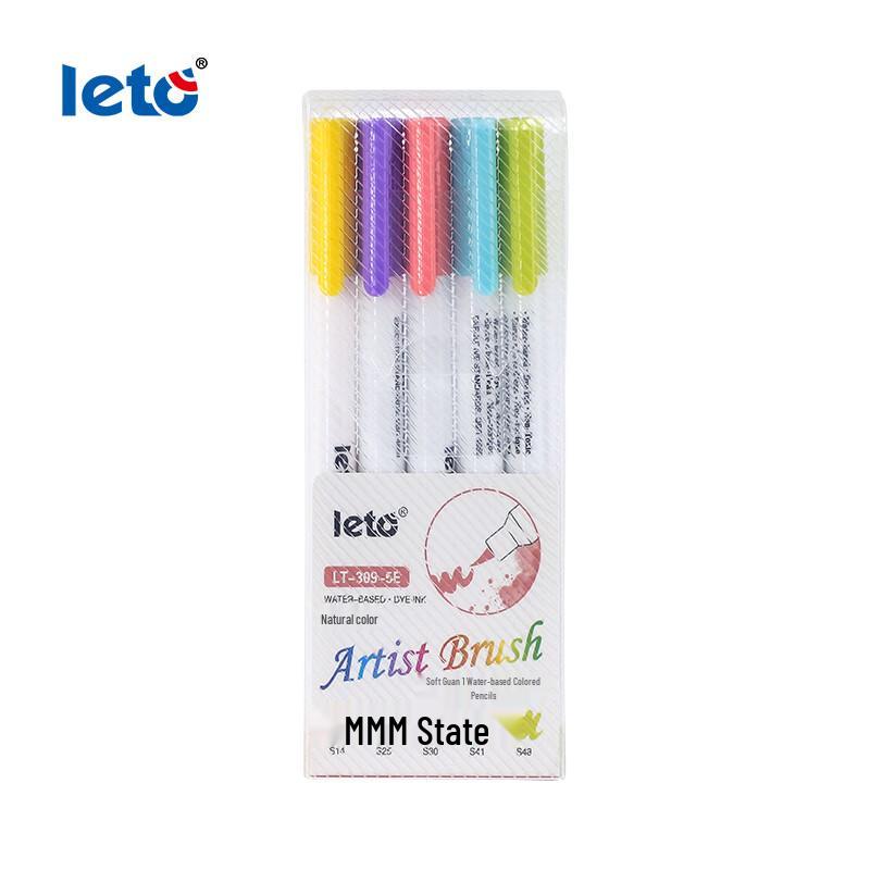 LETO LT-309-5E Natural Colors Water-based Pen Set (5-Pack)