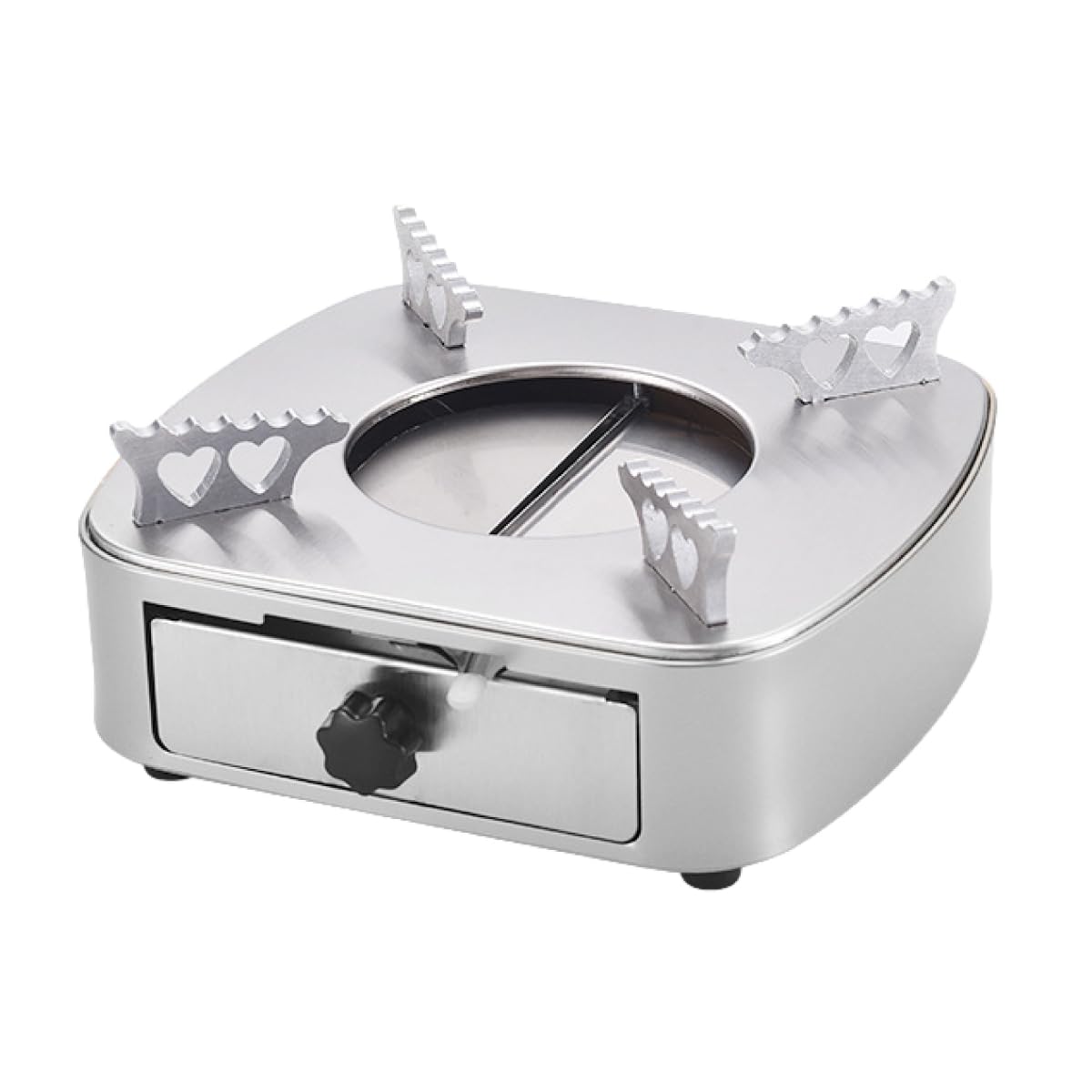 

ENN LLC Печь на твердом топливе для настольной аварийной легкой высокой легкой хранения приготовления на одного человека, использование, замена, тепло, регулируемая, (Лунный серебристый)