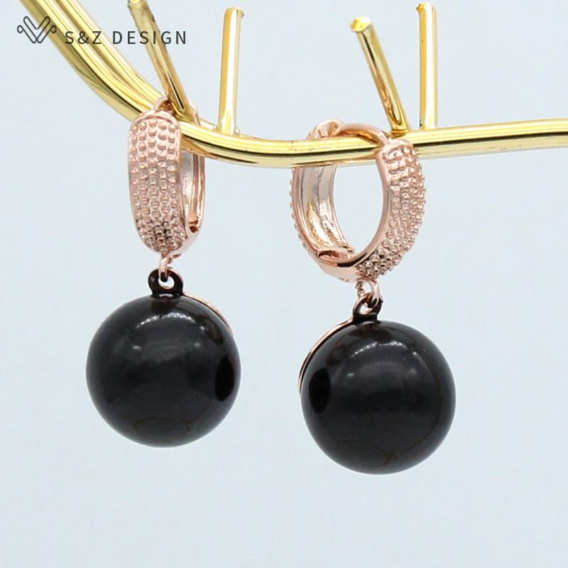 

Винтажные круглые серьги-капли цвета розового золота с искусственным жемчугом для женщин, свадебные модные ювелирные изделия, подарок