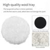 7Pcs 7"Car Polishing Pads Woolen Buffer Adhesive Backer Pad Waxing Compound Tool