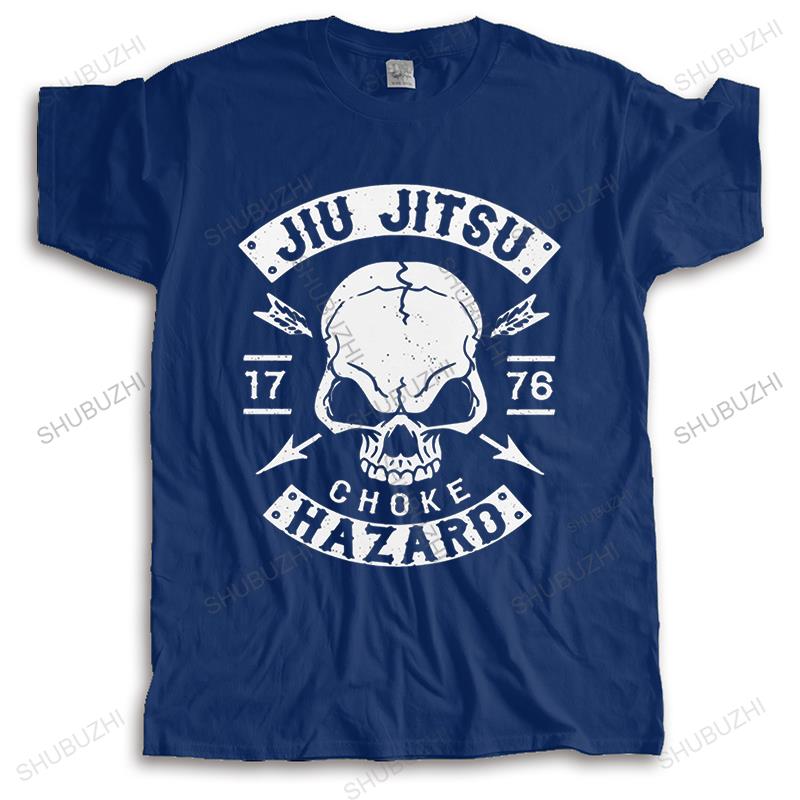 

Skull JIU JITSU T Shirt Men Cotton Brazilian JiuJitsu Tshirt Short Sleeve Fashion Casual Tshirt Streetwear Fashion Tee Gift S