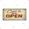 Smile WIFI Toile Caution License Plate Store Wall Decor Restrooms Tin Sign Vintage Road Guide Metal Sign Painting Plaques Poster