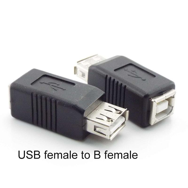 Adapter Electronics USB 2.0 Type A Female To Type B Male Printer Adapter Converter Connector Male To Female Plug