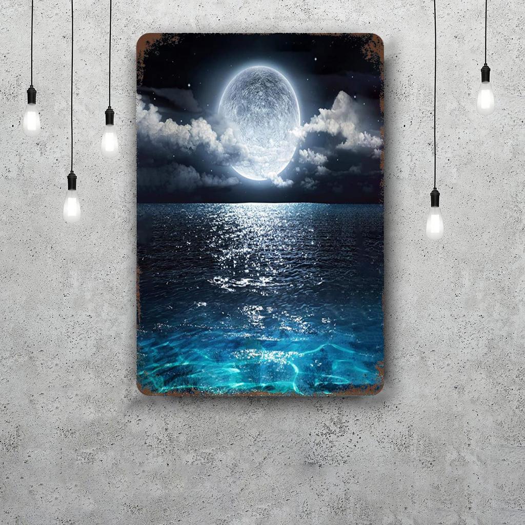Ocean Decor Vintage Metal Signs Tin Signs Captain Poster Decor for Bar Pub Club Man Cave Wall Decoration