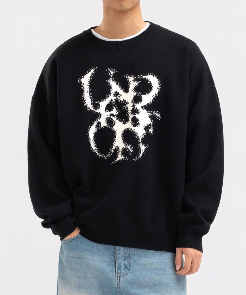 UNDEROFF Under Smoke Jacquard Knit Black