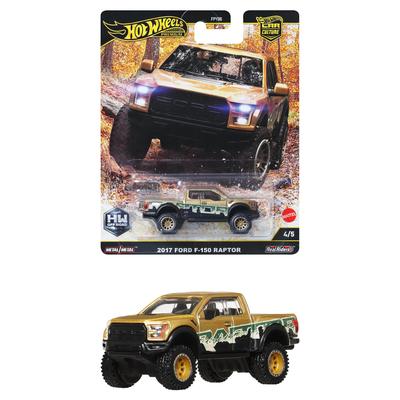 Hot Wheels Car Culture Off-Road 2017 Ford F150 Raptor Fahrzeug Spielzeug, Gold, JBK70, für Kinder ab 3 Jahren