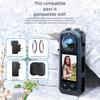 for Insta360 X5 Protective Frame Cage Practical Magnetic Plastic Frame Housing Case with Cold Shoe Mount Quick Release Bracket