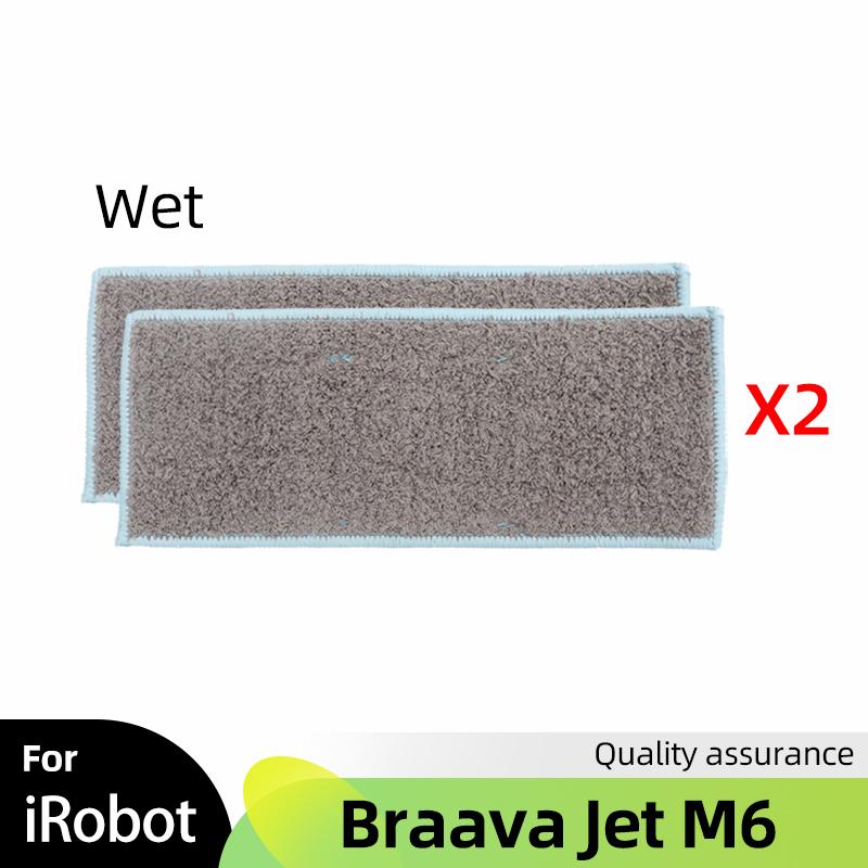 

Washable Mop Cloth Wet / Dry for iRobot Braava Jet M6 (6110) (6012) (6112) (6113) Vacuum Cleaner Parts Replacement Accessories