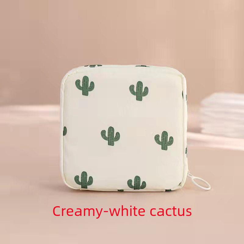 Large Capacity Cute Cartoon Sanitary Napkin & Lipstick Storage Bag