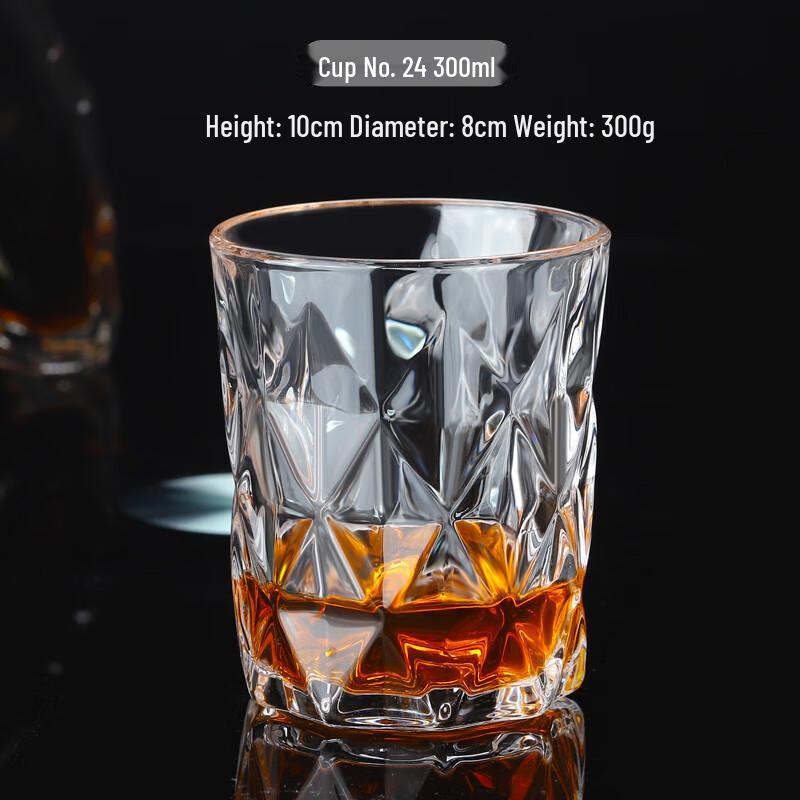 Sikaizhuo Elegant Glass Whiskey & Beverage Tumblers