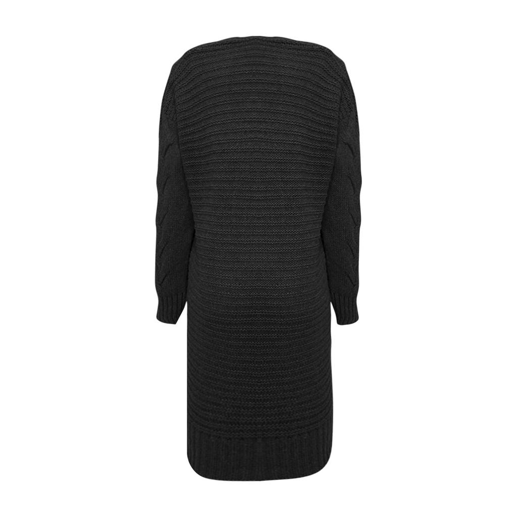 Cardigan da donna a maniche lunghe con tasche, maglione in maglia, giacca