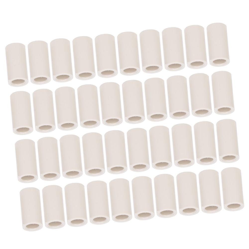 40pcs White Pool Stick Tips White Fiber Billiard Cue Ferrules Pool Cue Ferrules  Billiards Repair