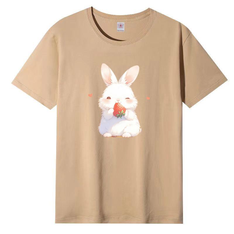 Summer New Short-sleeved T-shirt Female Cotton Loose Korean Cartoon Printing Half-sleeved Blouse
