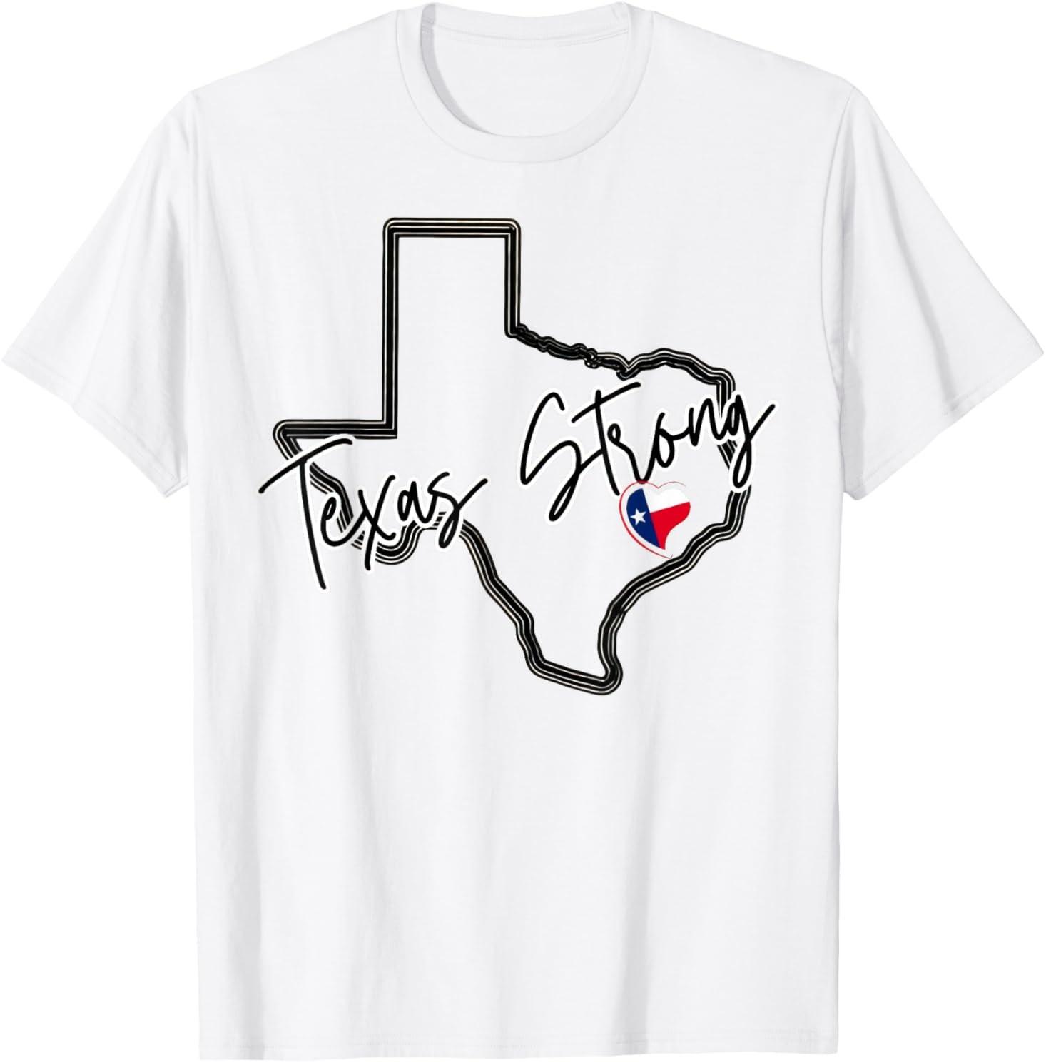 Texas Strong Pray For Texas Flood Survivor T-Shirt Mens Womens Tees Top M