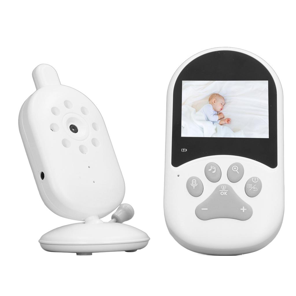 Baby Monitor 2.4in Screen Night Visible 60 Degrees Angle 2.4GHz Connection Baby Video Monitor