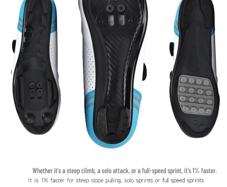 Professional Hard Sole Cycling Shoes for Men and Women - Non-Locking & Flat Pedal Options