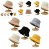 Faux Fur Ladies Bucket Cap Soft And Fluffy Fisherman Hat For Cold Weather