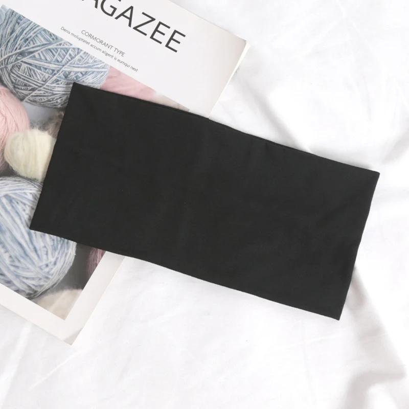 

1 шт. Корейская эластичная повязка на голову для бега, широкие повязки для волос для женщин и мужчин, спортивная повязка для йоги, мягкая повязка для волос для девочек, для умывания лица и макияжа