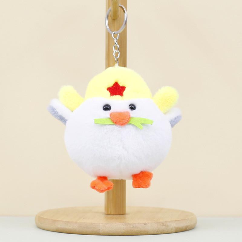 Adorable Plush Chick Keychain With Soft Pp Cotton Filling Perfect Bag Charm