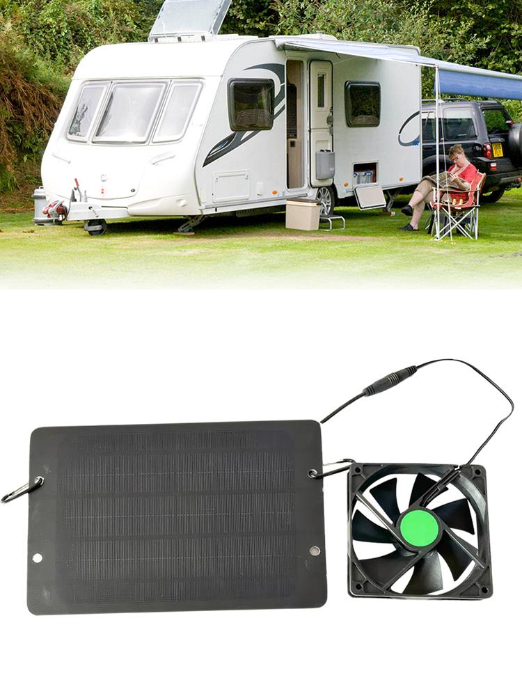 12V 10W Solarny Wentylator Wyciągowy Wodoodporny Mini Wentylator Panel Solarny Wentylator Ekstraktor Powietrza do Kurnika RV Szklarnia