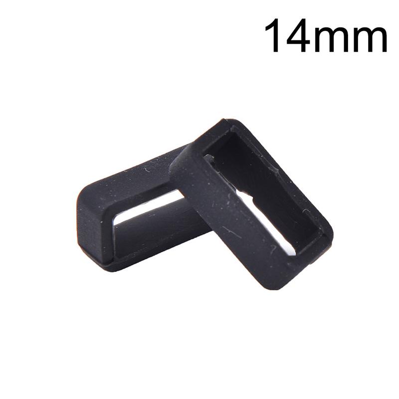 2 st Utsökt Portabel Klockband Ögla Rem Liten Hållare Lås Förvarare Universell 14mm-26mm Gummi Silikon