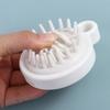 White Silicone Shampoo Brush Comfortable Scalp Massage Brush Exfoliator Shower Brush  Women Men
