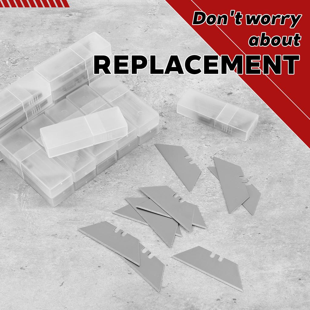 200Pcs Trapezoidal Blade Replacement Blade Art Craft CutterTool Multifunction Office Supplies Carving Supplies Multi Function
