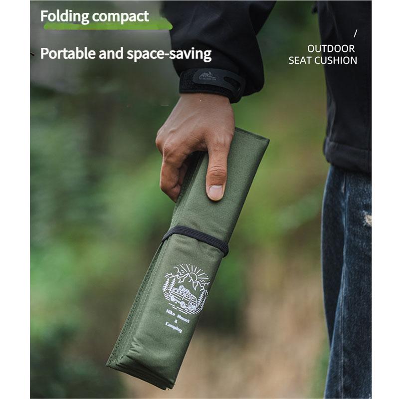 Waterproof Folding Sitting Mat Lightweight Oxford Camping Seat Cushion Portable Hiking Insulated Pad for Outdoor Picnic Beach