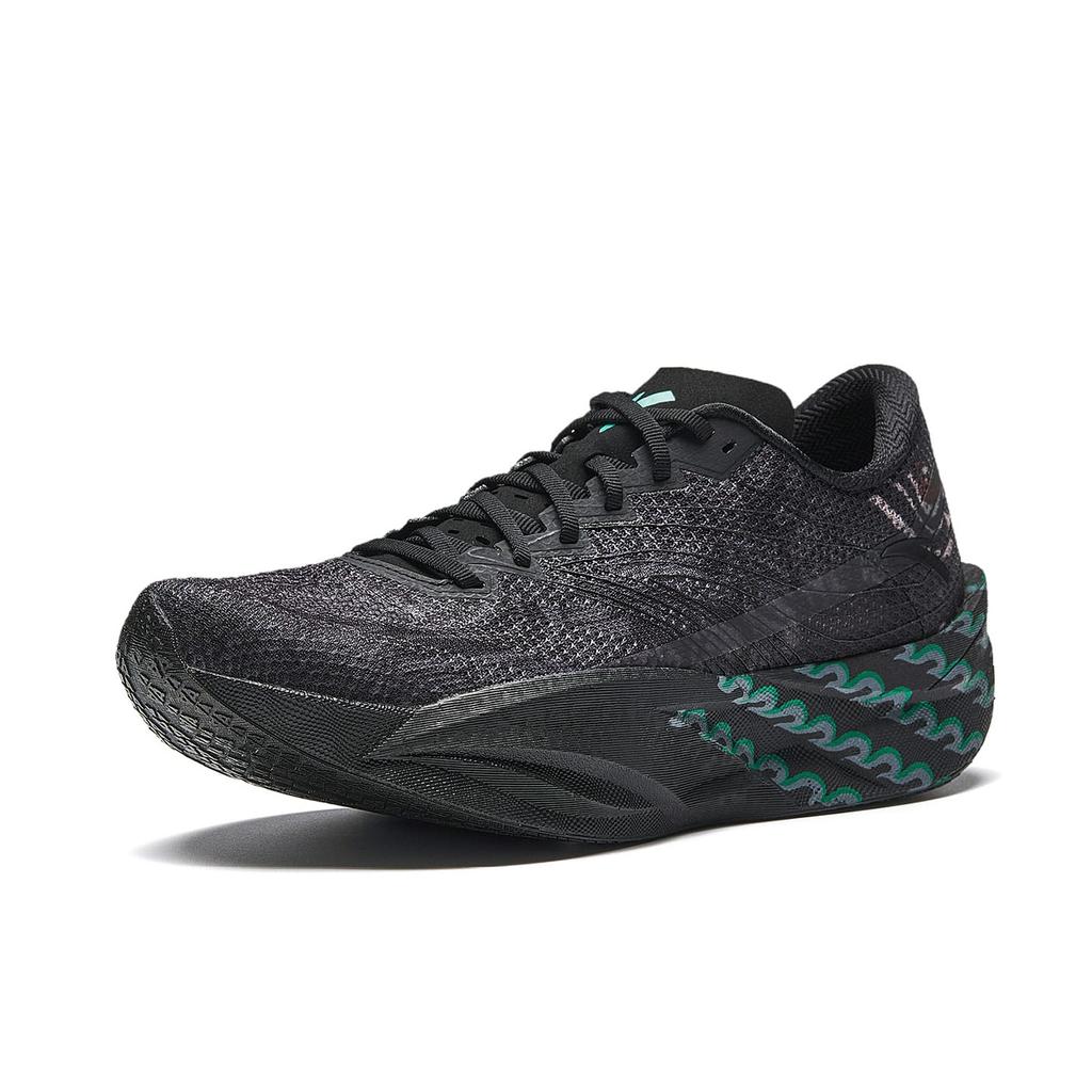 Anta C202 6.0 Low top Full Length Carbon Plate, Double Layer Nitrogen Technology Running Shoes Men's Black Gray 912625556-2