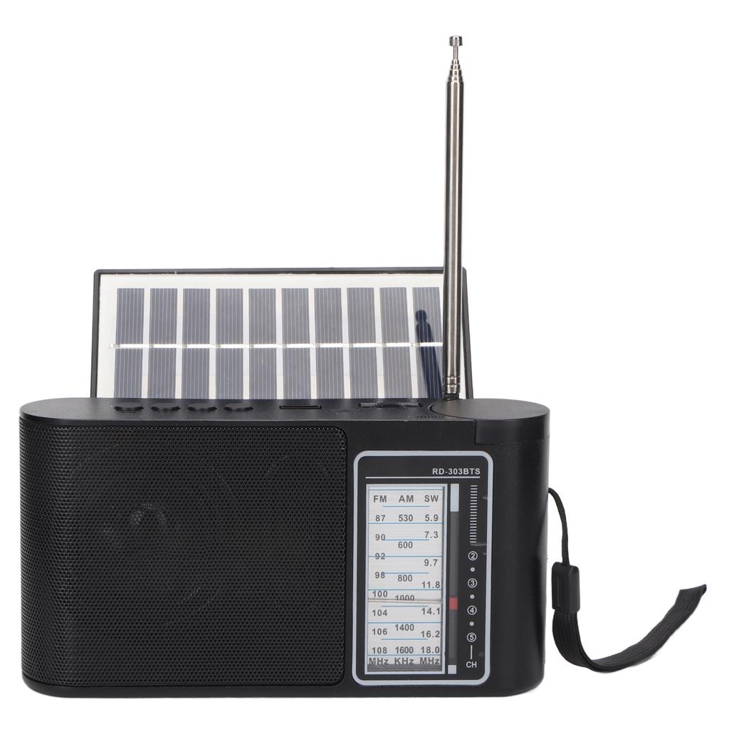Portable Battery Radio FM AM SW Multi Band Solar Rechargeable Bluetooth Radio with Telescopic