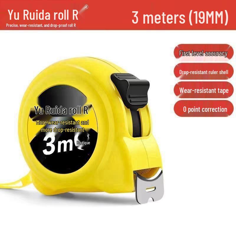 Durable Rustproof Waterproof Thickened Tape Measure & Ruler - Widened, Wear-resistant, 10m