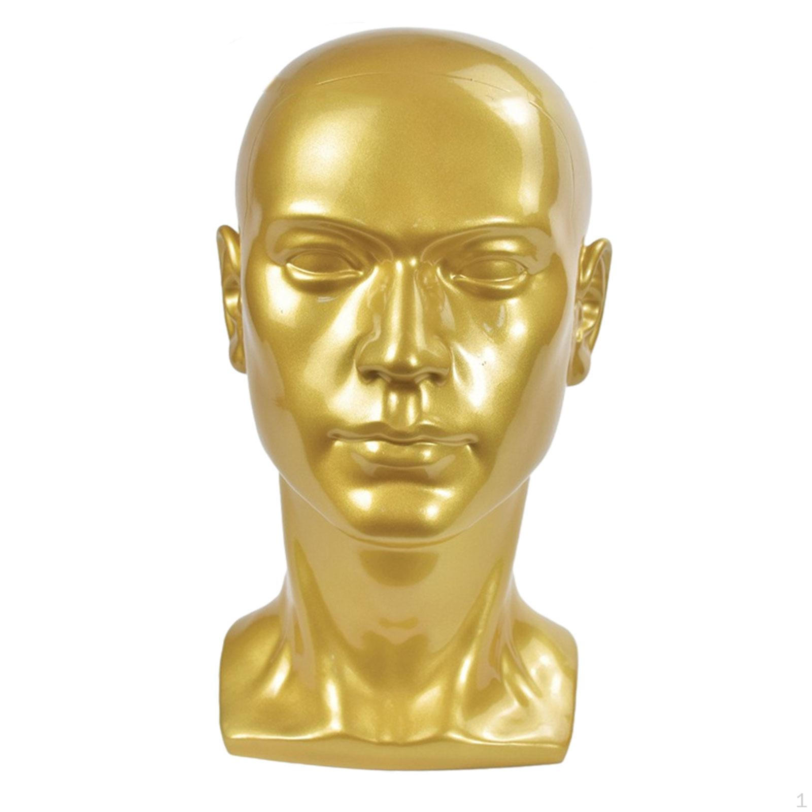 

Голова мужского манекена для обучения парикмахерскому искусству, модель для показа парика, лысая для очков Golden