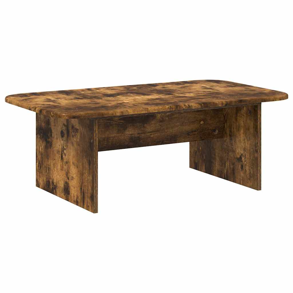 Coffee Table Smoked Oak 93 x 53 x 33 cm Wood Based Material