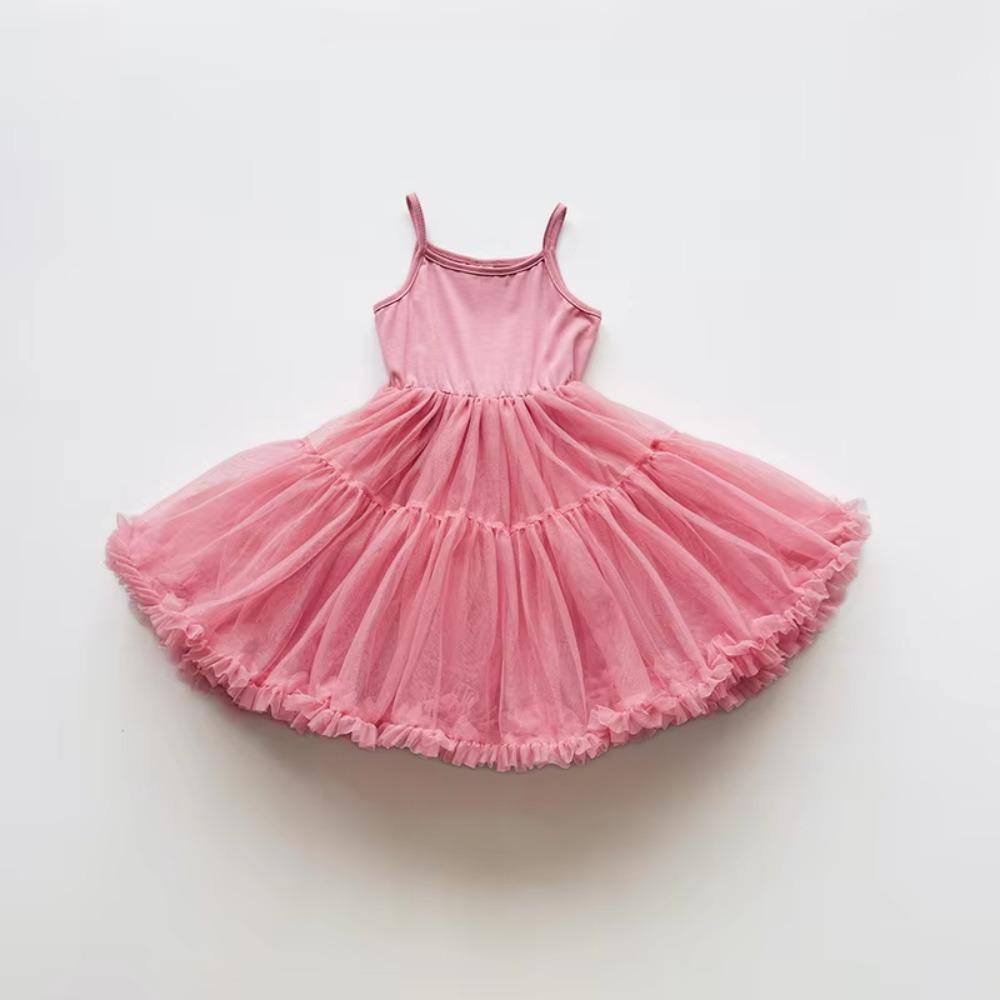 Summer Girls' Ballet TuTu Dress Sleeveless Princess Wedding Dress  Performance Costume