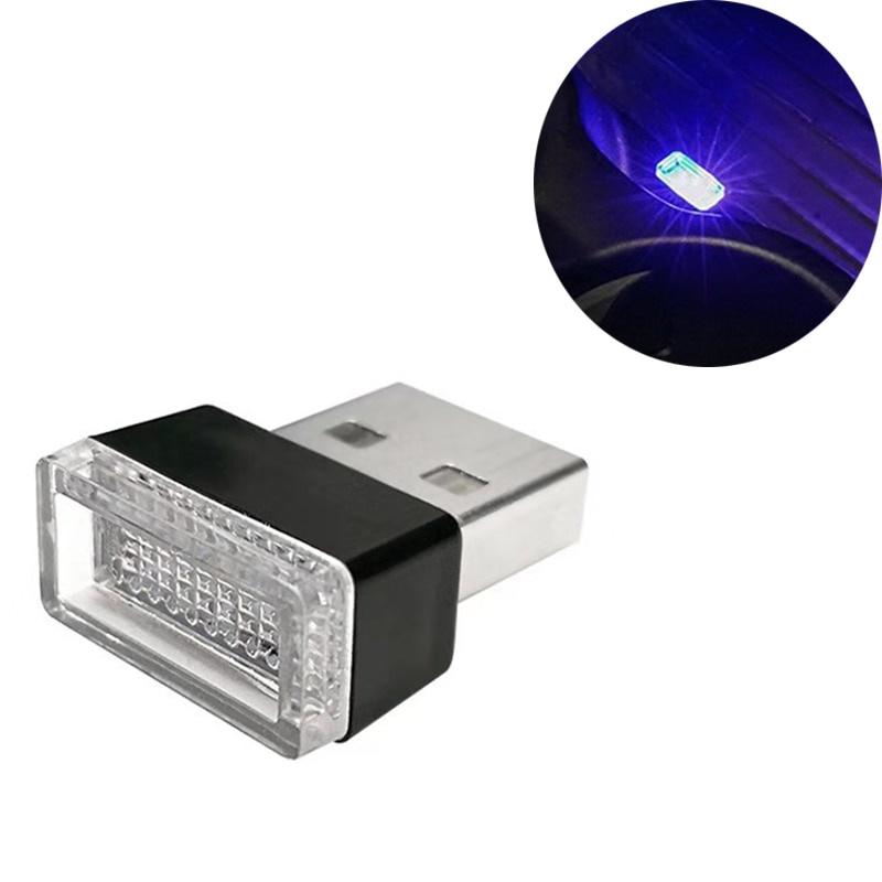 2PCS Mini USB LED noční světla Atmosférická lampa do auta Dekorace do auta Okolní osvětlení LED neonová žárovka Auto zboží