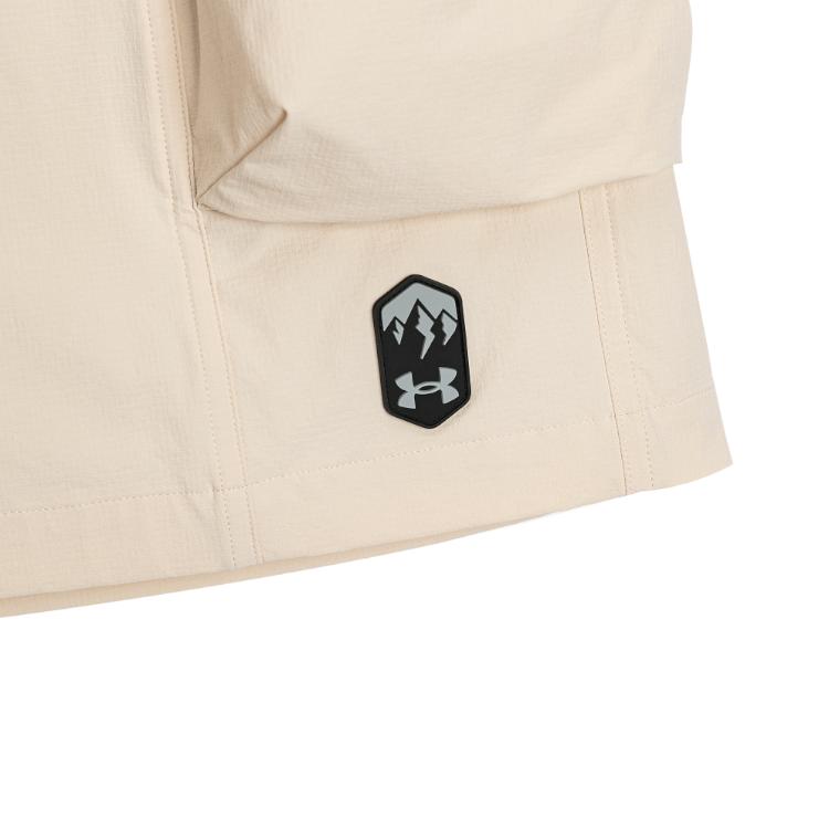 Under Armour Casual Comfortable Straight Leg Cargo Shorts With Logo Patch Women shorts Sand 1388063-280