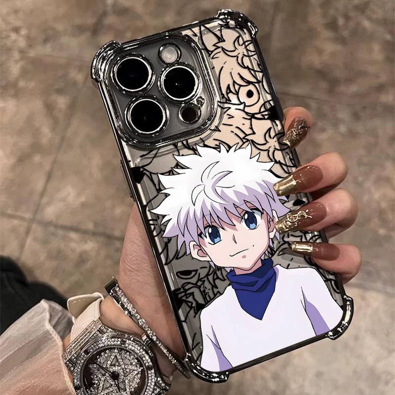 Anime Killua Hunter X Hunter Plating Phone Case For Google Pixel 10 9 8 7 9a 8a 7a Pro XL 5G Anti Fall Airbag