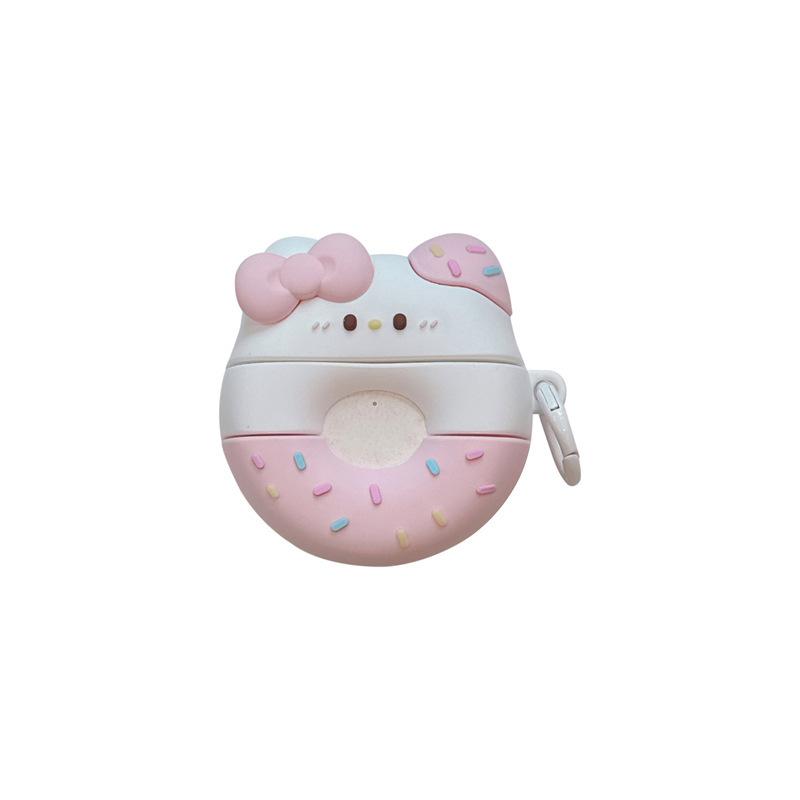 Bow Donut for Airpods 4th Generation Pro2 Apple Bluetooth Wireless Headset Cover 1/2/3 Generation Cute