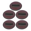 5Pcs Felt Caster Cups Bottom Furniture Pads for Hardwood Floors Sliders Prevent Scratches Brown