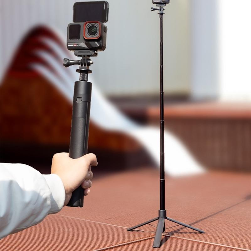 Universal Aluminum Tripods For Action Cameras With Quick Release System Extendable To 1.2m For Outdoor Vlogging And Travel Photography