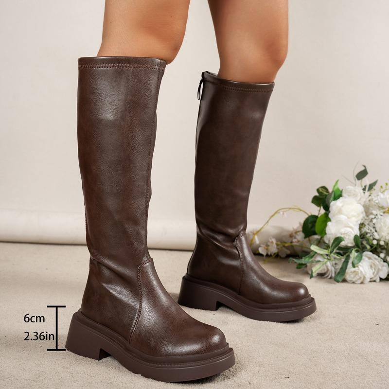 New Shoes: Large-sized Long Boots, Women's Height-increasing High Boots, Slimming Thick-soled Knight Boots
