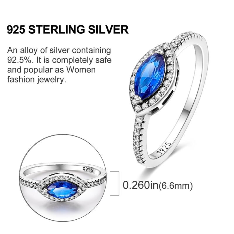 Originální stříbrný prsten 925 Barevné diamanty Zirkony Prsten na prst Pro ženy Šperky Svatební Zásnubní Dárek k narozeninám