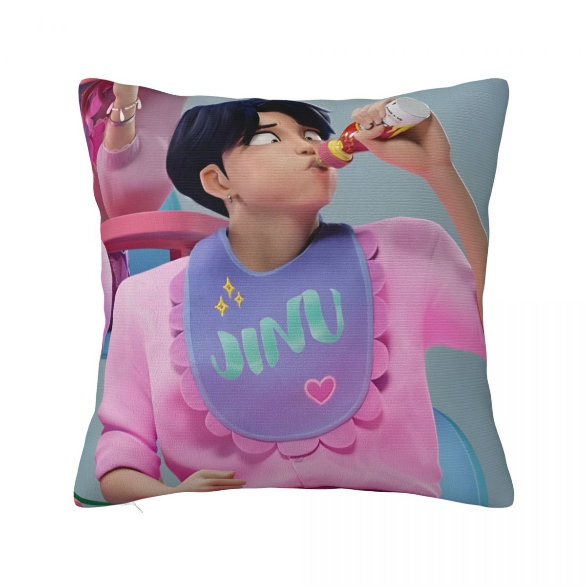 

Mira Kpop Demon Hunters Pillow Covers Merchandise Printed Cushion Cover Decor Pillow Case Cover Chair Multi-Size 12x12Inch