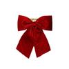 60cm Red Large Velvet Christmas Bows Large Christmas Tree Top Bow Outdoor Decorations Wedding Hanging Pendant New Year Ornament