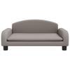 Kids Sofa Taupe 70 X 45 X 30 Cm Fabric