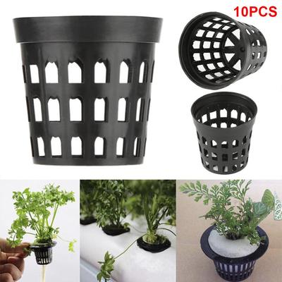 100/Hydroponische Soilless Mesh Net Korb Pflanze Gemüse wachsen Kindergarten Cup Topf Schwamm Tablett Aeroponic Veg Pflanzer Klon Colon